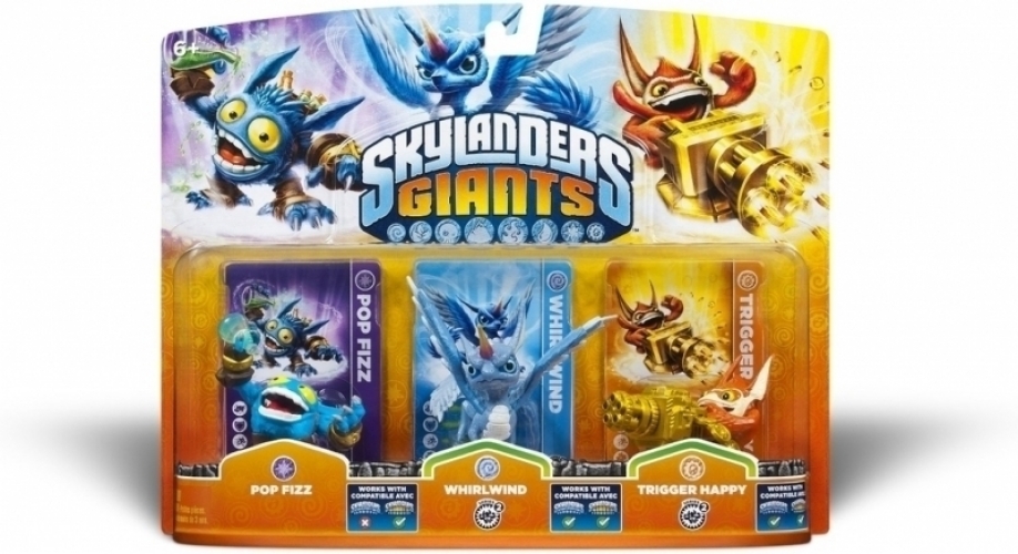 Skylanders Giants 3 Pack (Pop Fizz/Whirlwind/Trigger Happy)