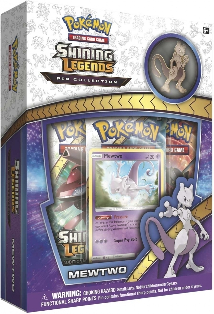 Pokemon TCG Shining Legends Mewtwo Pin Collection