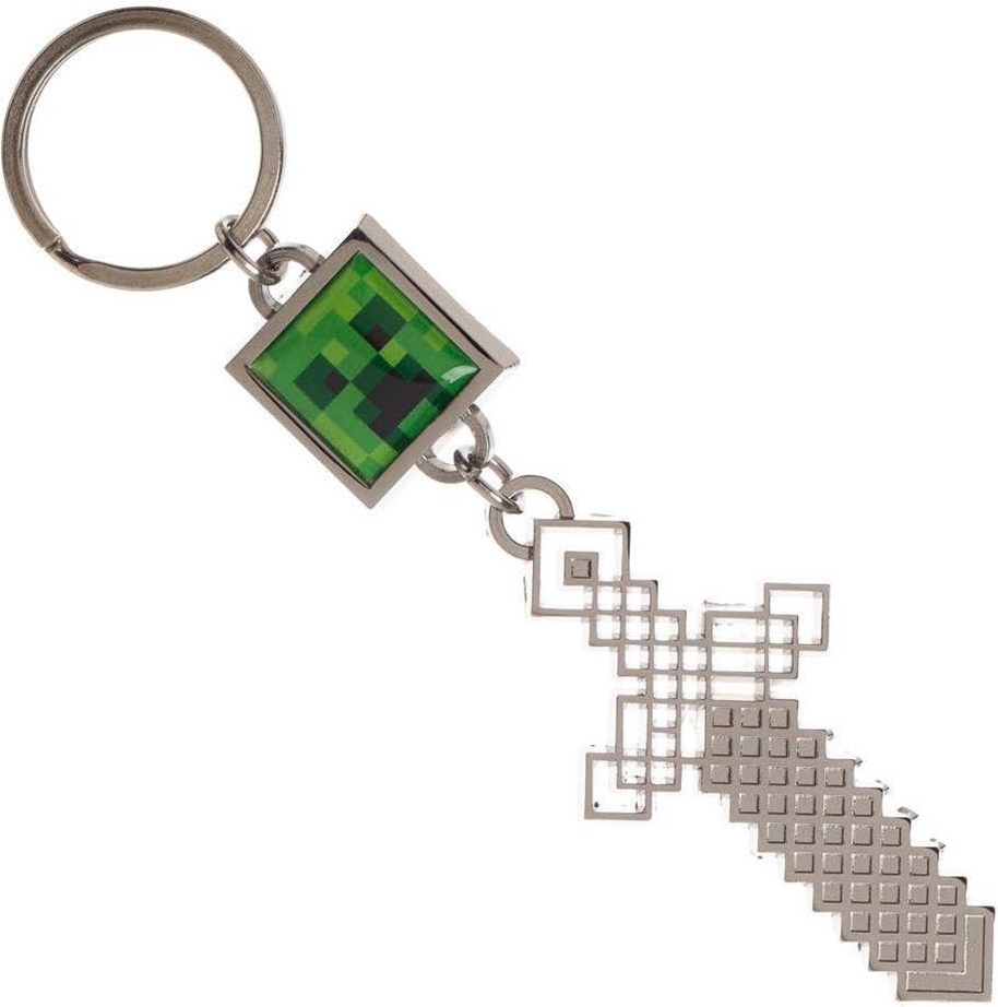 Minecraft - Creeper & Sword Keychain