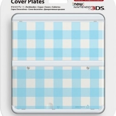 Cover Plate NEW Nintendo 3DS - Ruit Blauw