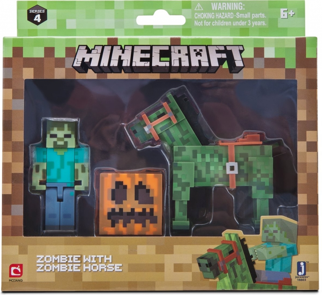 Minecraft Action Figure: Zombie with Zombie Horse