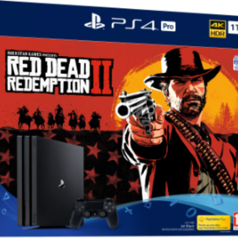 Playstation 4 Pro (Black) 1TB + Red Dead Redemption 2