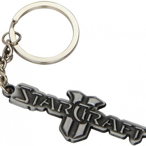 Starcraft II Metal Keychain Logo