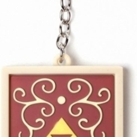 Zelda - Hero's Shield 3D Rubber Keychain with Charm