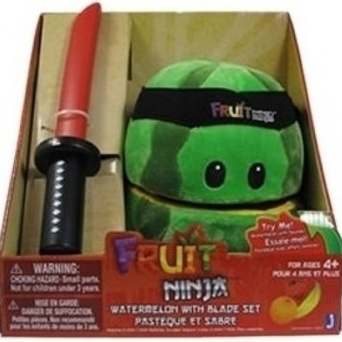 Fruit Ninja Pluche Watermelon with Blade
