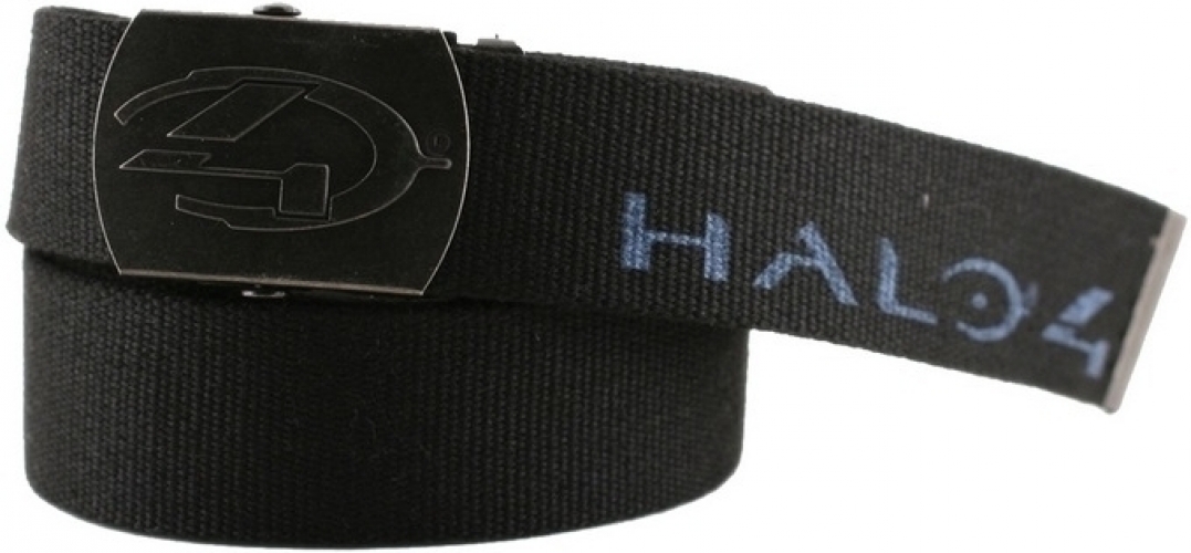 Halo 4 Black Printed Poly Web Belt Antique Logo