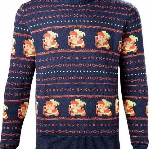 Zelda - Link Knitted Christmas Sweater Blue