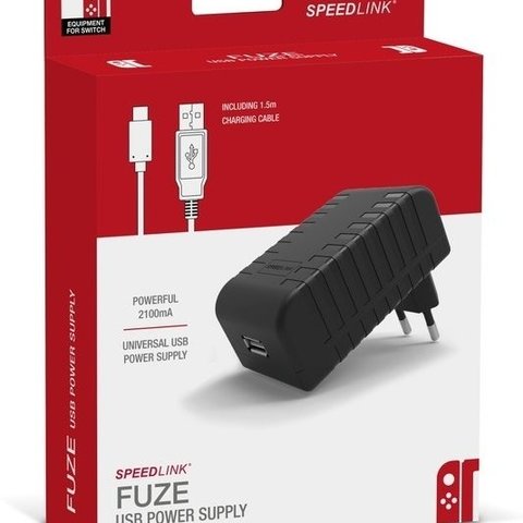 Speedlink FUZE Oplader + USB Kabel