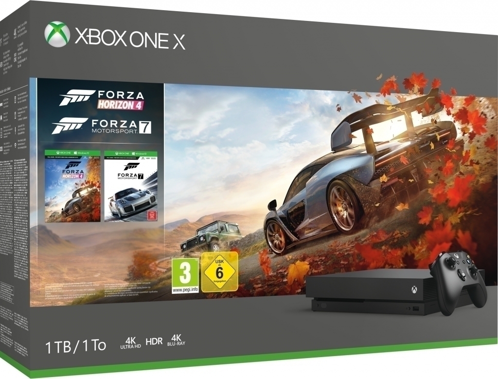 Xbox One X Console 1 TB Forza Horizon 4 Bundel + Forza Motorsport 7