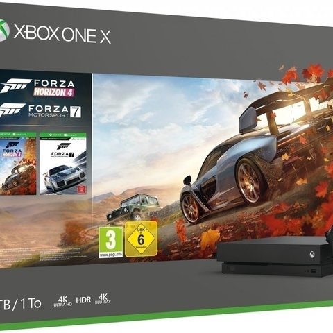 Xbox One X Console 1 TB Forza Horizon 4 Bundel + Forza Motorsport 7