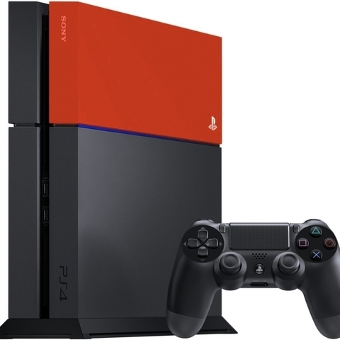 Sony PS4 Custom Faceplate - Neon Orange