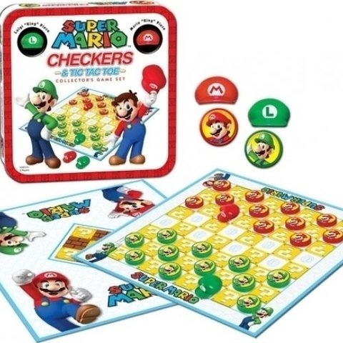 Super Mario Checkers Collectors Game Set