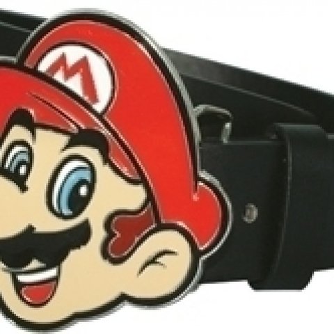 Mario Belt Buckle + Belt (Size L)