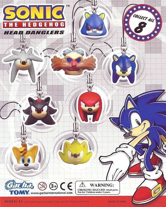 Sonic the Hedgehog Head Dangler Gashapon