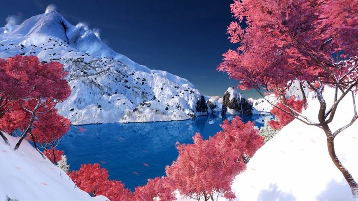 Steep players are getting the beautiful Japan mountain map for free