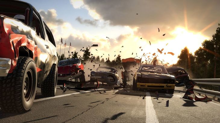 Demolition derby racer Wreckfest is leaving its four-year Early Access stint this month