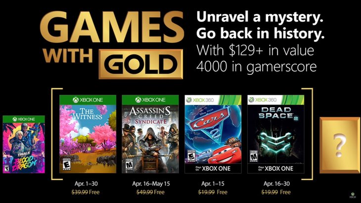 April’s Xbox Games with Gold Offer Up Assassin’s Creed Syndicate, The Witness