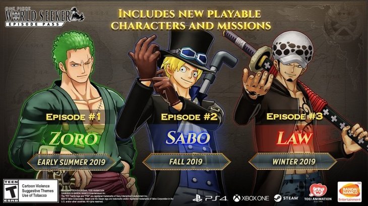 One Piece: World Seeker Getting Two More DLC Featuring Sabo and Law