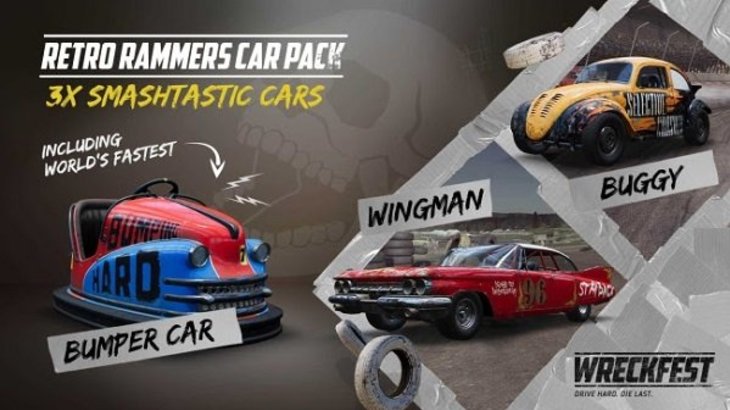 Wreckfest Retro Rammers Car Pack out today with three smashtastic cars