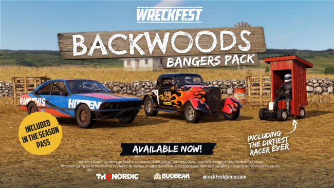 Wreckfest Backwood Bangers Pack available! reviews