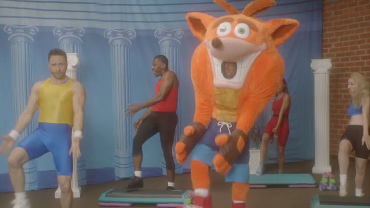 Crash Bandicoot mascot suit returns in goofy new workout trailer