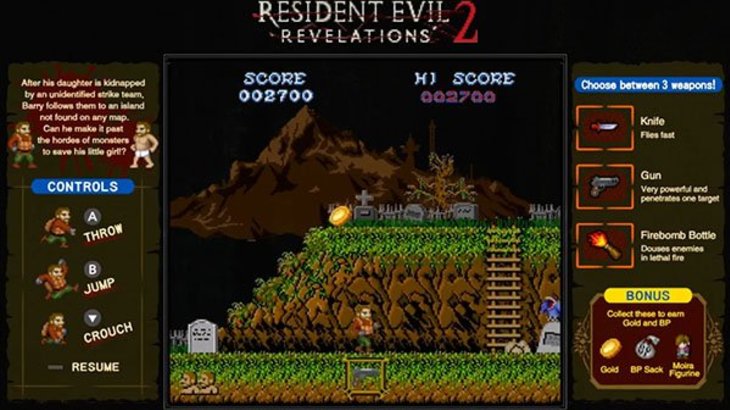 Resident Evil: Revelations 1 and 2 for Switch add exclusive retro minigames