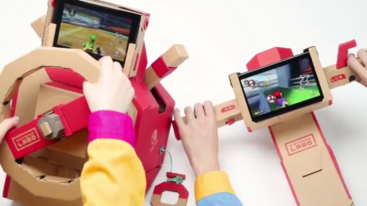 Mario Kart 8 Deluxe will be getting Labo vehicle kit support