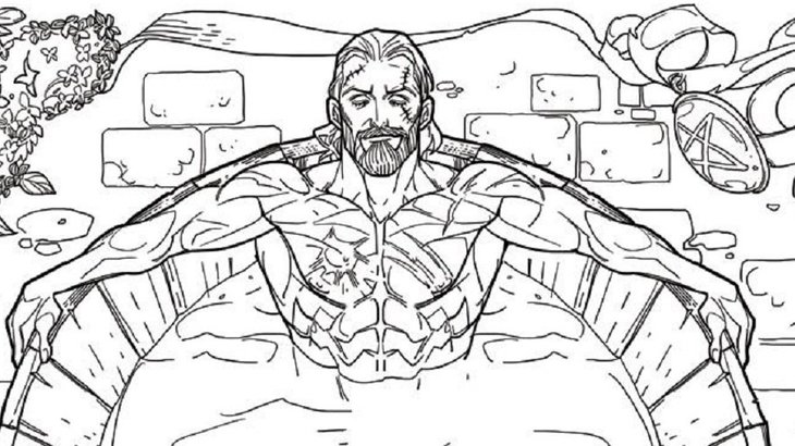 The Witcher colouring book being published by Dark Horse Comics