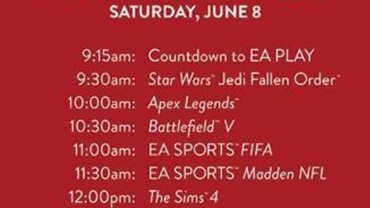 EA Play 2019 Reveals Their Lineup