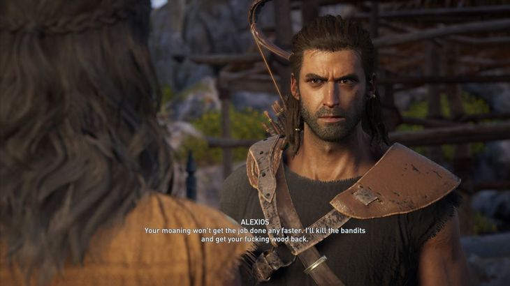 Assassin's Creed Odyssey let me tell this NPC what I think of her stupid sidequest